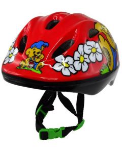 Cykelhjälm Bamse röd