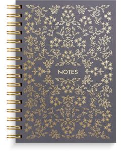 Anteckningsbok BURDE A5 Black Flower