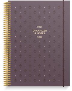Kalender Organizer & Notes vinröd 26/27