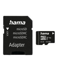 Minneskort HAMA Micro SDHC 64GB CL10