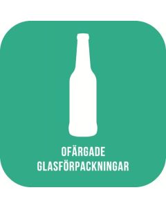 Dekal NORDEX ofärgad glasförpackning