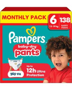 Blöja PAMPERS Baby Dry S6 13-19kg 138/fp
