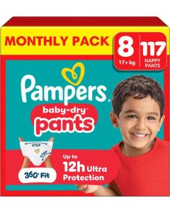 Blöja PAMPERS Baby Dry S8 17+kg 117/fp