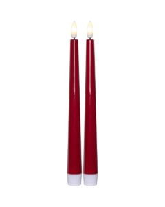 Antikljus STAR T LED Candy 26cm röd 2/fp