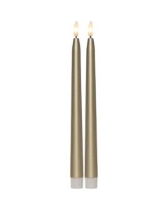 Antikljus STAR T LED 28cm guld 2/fp