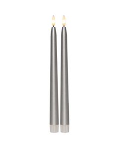 Antikljus STAR T LED 28cm silver 2/fp