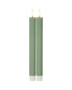 Antikljus STAR T LED 25cm grön 2/fp
