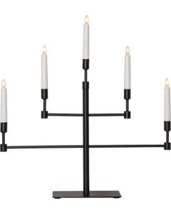 Elljusstake 5 ljus 50x53cm metall svart