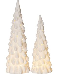 Dekoration Gran LED 17+26cm 2/fp