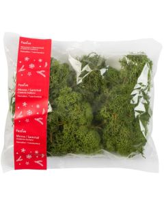 Dekoration mossa 100g mörkgrön