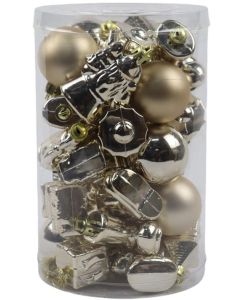 Julkula FESTIVE Mix 4,5cm 35/fp guld