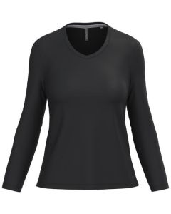 T-shirt v l/ä KARIBAN K382 dam svart L
