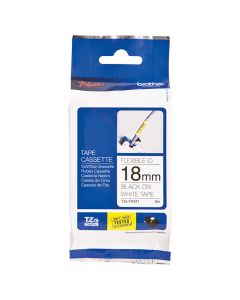 Tape BROTHER TZE-FX241 18mm svart på vit