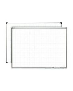 Whiteboard 150x120cm m. rutmönster