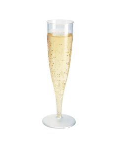 Plastglas champagne fastfot 13,5cl 10/FP