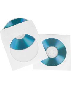 CD-Ficka HAMA Papper Vit 100/FP