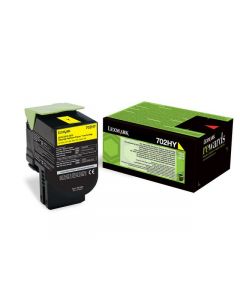 Toner LEXMARK 70C2HY0 702HY gul