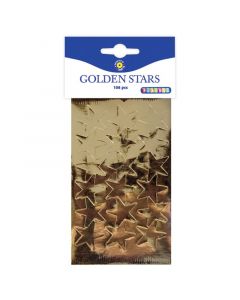 Stickers stjärnor guld 25mm 108/FP