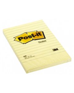 Notes POST-IT Linjerat 102mm x 152mm