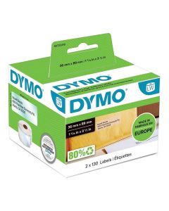Etikett DYMO 89x36mm transparent 260/FP