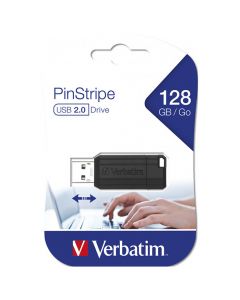 USB-Minne VERBATIM Pinstripe USB 2 128GB