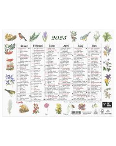 Väggkalender Lilla Naturalmanackan 2025