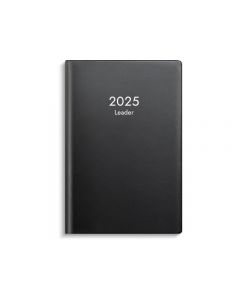 Kalender Leader 2025 plast svart