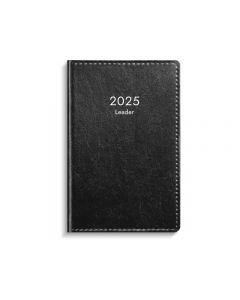 Kalender Leader 2025 konstläder svart