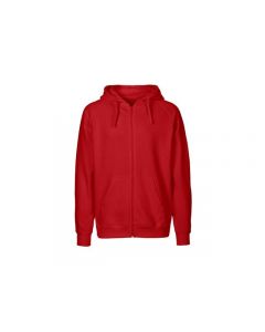 Hoodie zip NEUTRAL O63301 herr röd 2XL