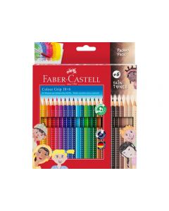 Färgpenna FABER CASTELL Grip 24/fp