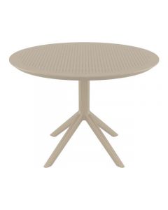 Bord SIESTA Sky runt 105cm taupe