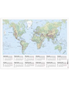 Väggblad Världskarta 2026