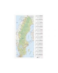 Väggblad Sverigekarta 2026