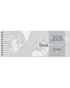 Desk calendar Europe 2026