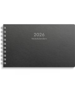 Veckokalender Eco Line 2026 svart