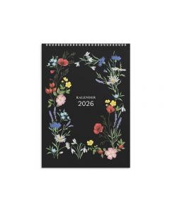 Väggkalender Illustrerad blomster 2026