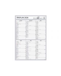 Väggkalender Årsplan 2026