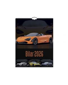 Väggkalender Bilar 2026