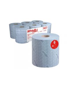 Torkrulle WYPALL 7407 centrum blå 6/FP