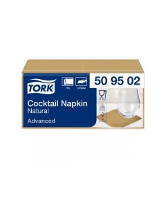 Servett TORK Cocktail natur 2-lag 200/fp