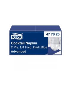 Servett TORK Cocktail blå 2-lag 200/fp