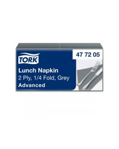 Servett TORK Lunch grå 2-lag 200/fp