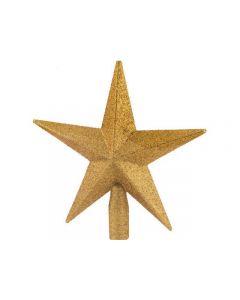 Dekoration Toppstjärna 21cm guldglitter