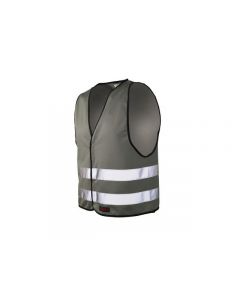 Reflexväst Barn med Kardborre XS Grå