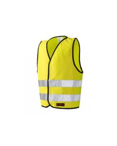 Reflexväst Barn med Kardborre S gul