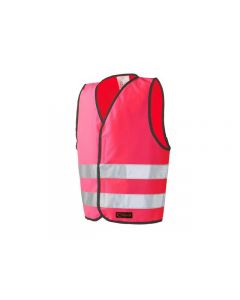 Reflexväst Barn med Kardborre S rosa