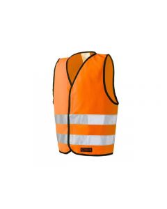 Reflexväst Barn med Kardborre S orange