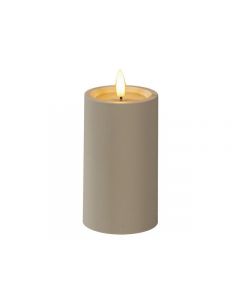 Blockljus KONSTSMIDE LEDtimer beige 12cm
