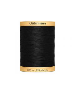 Sytråd Gütermann bomull 800m svart