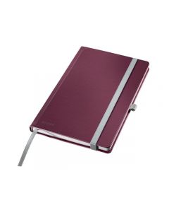 Ant.bok LEITZ Style A5 H linj 80bl röd